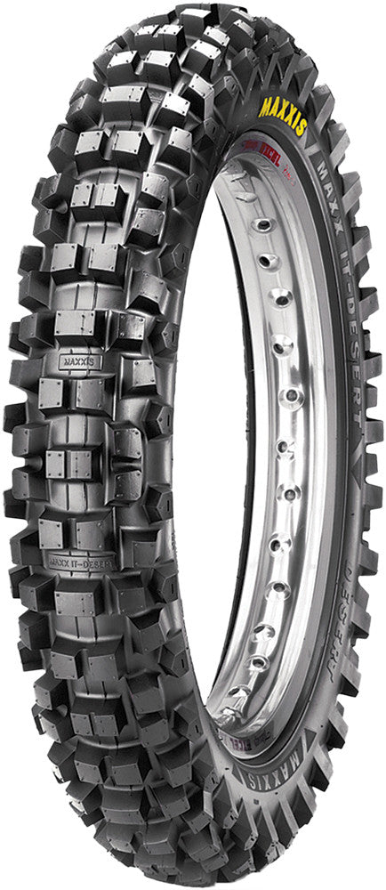 Maxxis Tire MC Desert IT Rear 110/100-18 64M Bias TT - TM73518100 For Yamaha YZ 250 / YZ 490 1987-1990 | Honda CR500R / CR250R / CRF450X 1984-2001