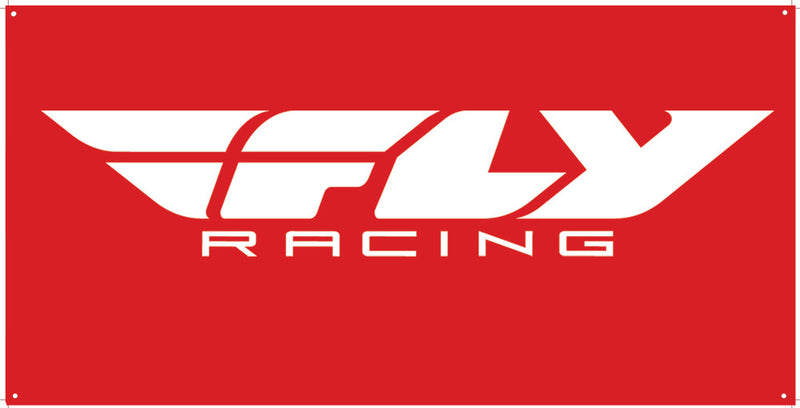 Fly Racing Banner-FLY5 Racing Banner RED 3' X 6' - NEW F-RACE RED 3X6