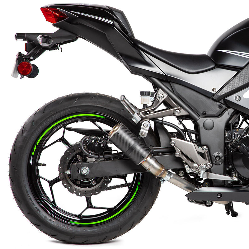 Hot Bodies MGP Stinger Slip-ON Matte Carbon - 51303-2405 Kawasaki Ninja 300R 2013-2017