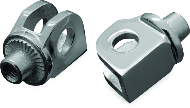 Kuryakyn 8813 Splined Peg Adapter Kawasaki Front Chrome - Photo - Primary