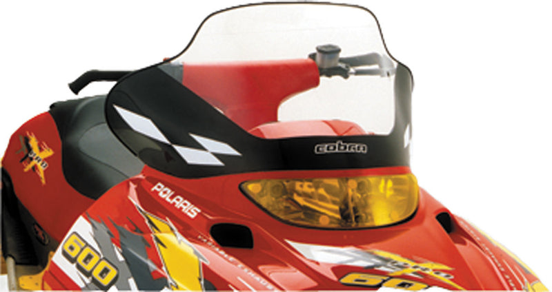 Powermadd Cobra W S Tall CLR WHT 14.75" POL Edge - 11540 Polaris Snowmobiles 1999-2010