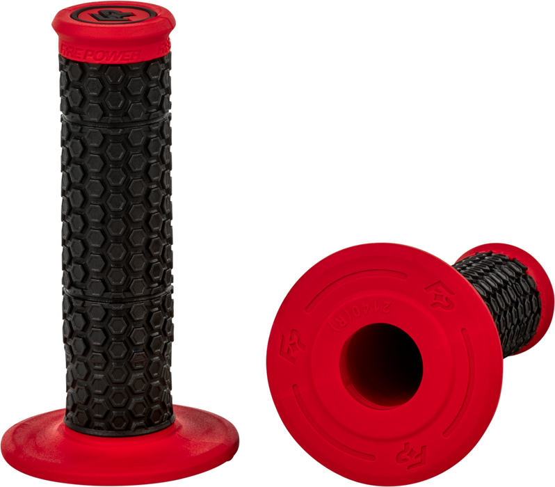 Fire Power 24-0122 24-0122 PILOT MX STANDARD GRIPS RED