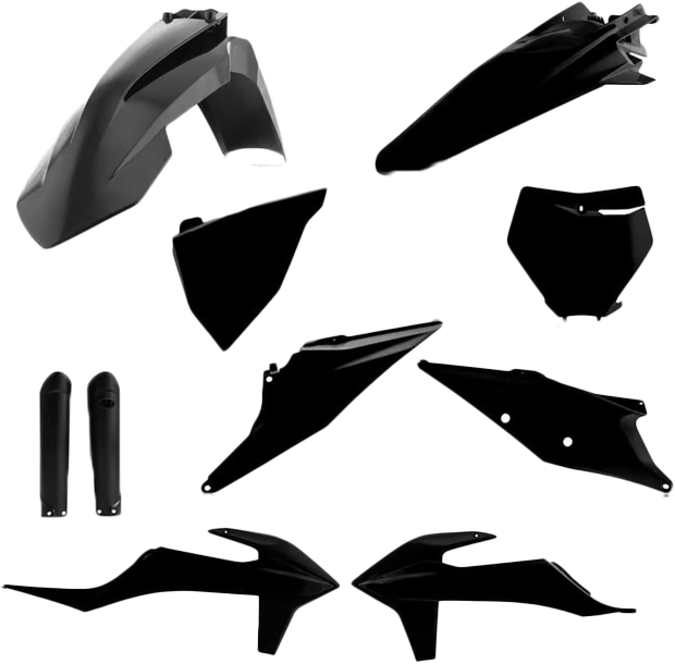 Acerbis Full Plastic Kit KTM Black - 2986510001 KTM Dirt Bikes 2022-2024