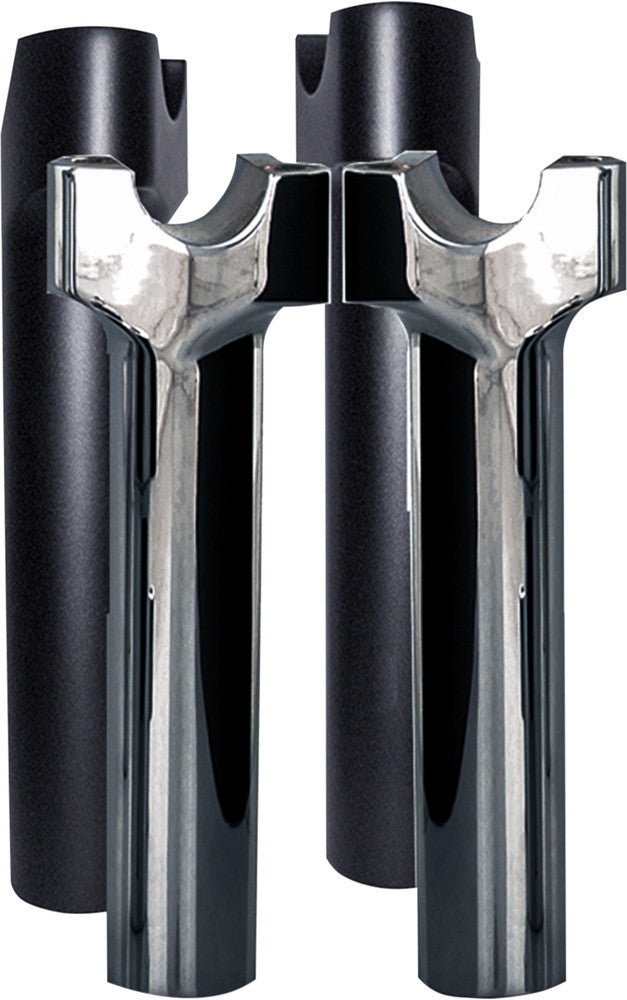 Wild 1 830-0628B WO528B CHUBBY 6" STRAIGHT RISERS BLACK