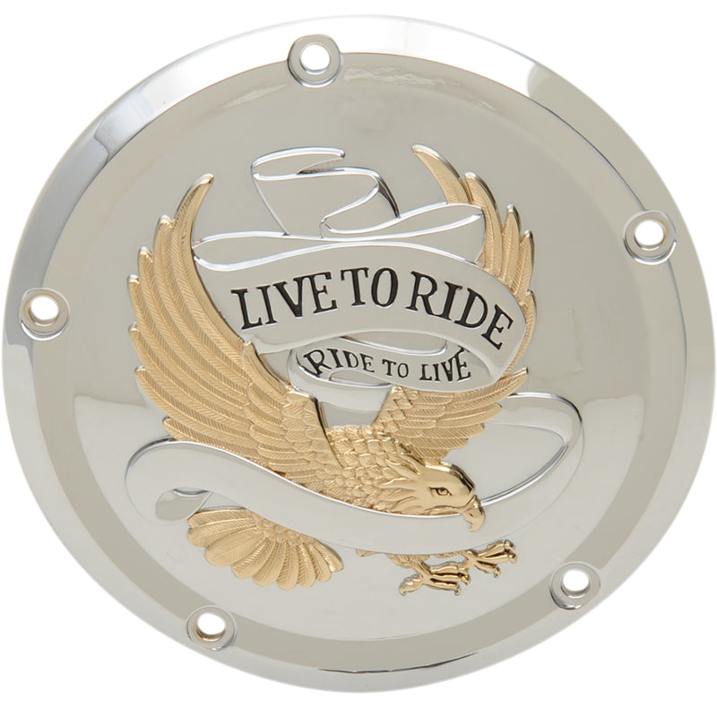 Drag Specialties Live to Ride Derby Cover - 1107-0555 For Harley Touring 2015-2026
