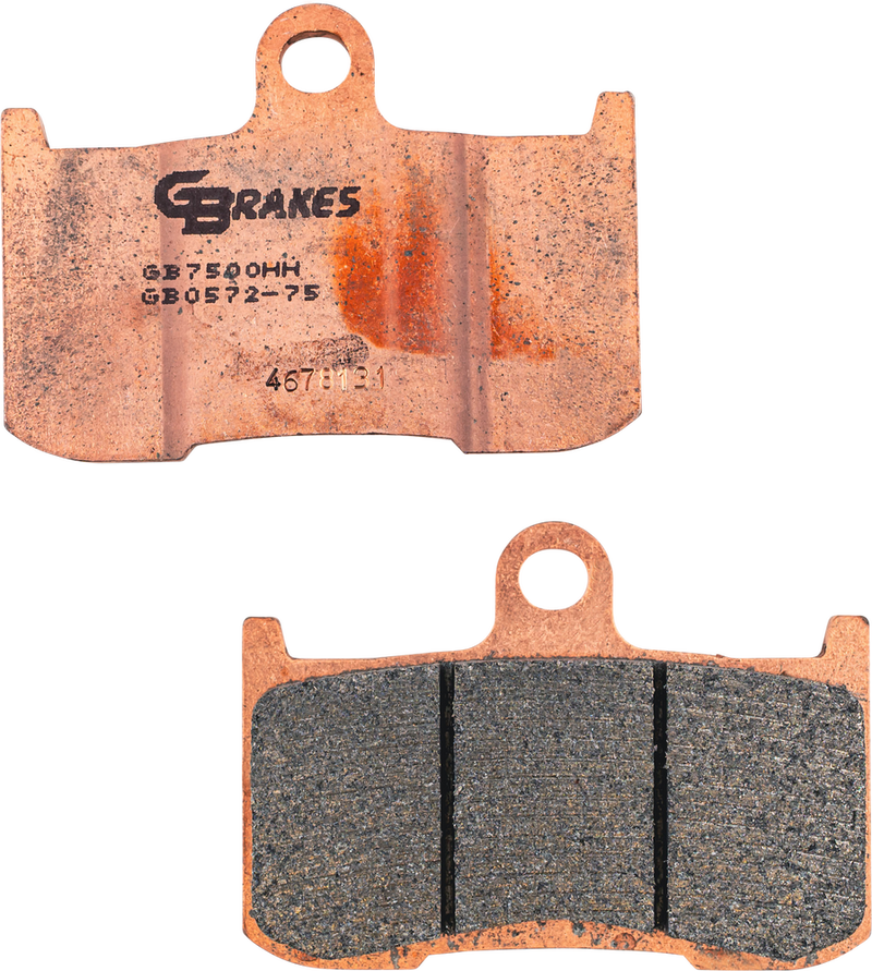 Gbrakes Brake Pads Sintered Ceramic - GB0572-75 For Victory Motorcycles 2008-2015 | Indian 2014-2021