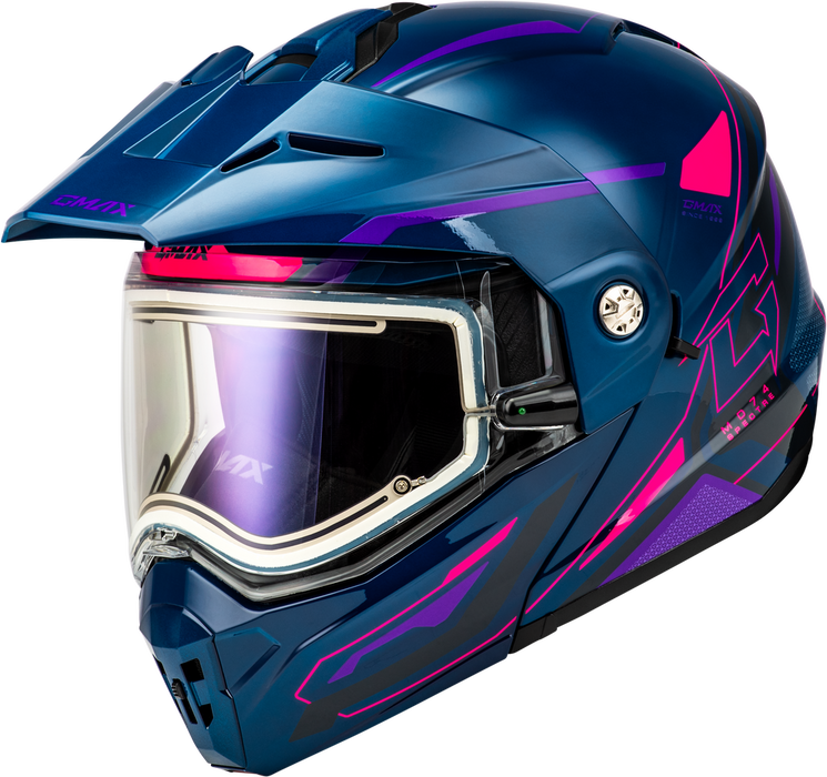 Gmax MD-74S Spectre Modular Helmet w/Electric Shield - SpazCycle