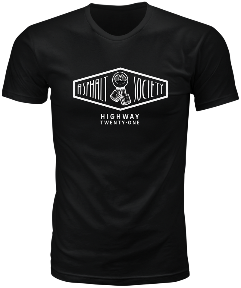 Highway 21 489-1940S 489-1940S ASPHALT SOCIETY TEE BLACK SM