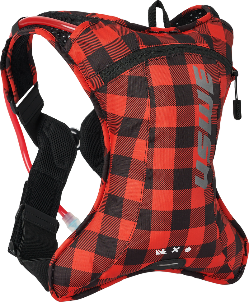 Uswe 62-5075 5202076048 OUTLANDER 2L HYDRATION PACK FLANNEL RED/BLACK