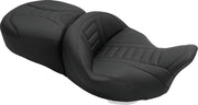 Mustang Motorcycle 79006 Mustang 08-21 Harley Electra Glide, Rd Glide, Rd King, Str Glide Touring 1PC Seat Deluxe - Black - Photo - Primary