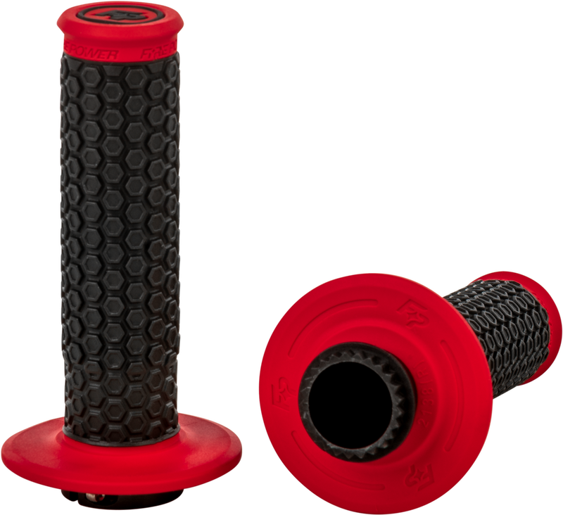 Fire Power 24-0102 24-0102 PILOT MX LOCK-ON GRIPS RED
