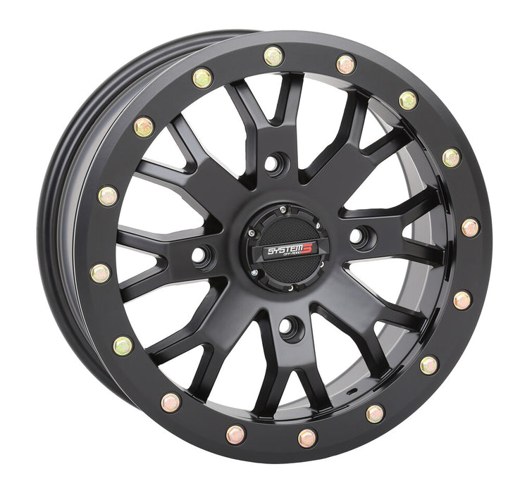 System 3 3-143156 14S3-3156 SB4 BL WHEEL 14X7 6+1 (+45MM) 4/156 MATTE BLACK