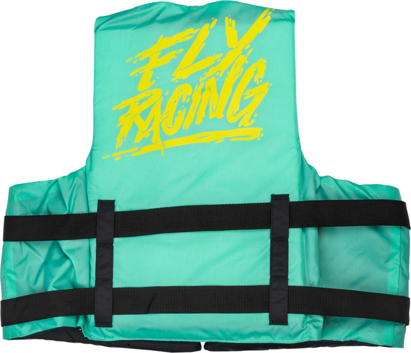 Fly Racing 221-304123X 221-304123X NYLON FLOTATION VEST SEAFOAM GREEN/YELLOW 3X