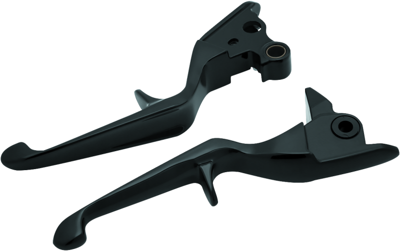 Kuryakyn 1846 Trigger Lever Set 08-13 Touring Cable Gloss Black - Photo - Primary
