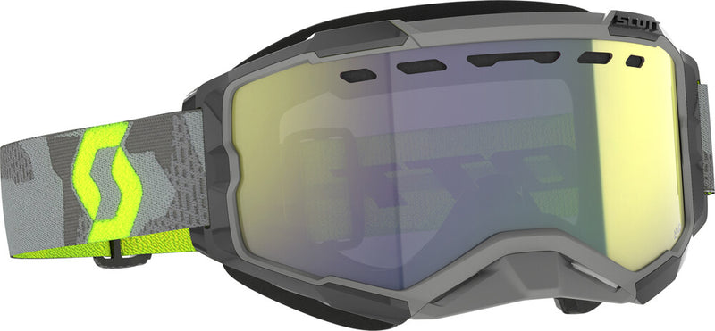 Scott Fury Snowcross Goggle LT GRY NEN YLW Enhcr YLW Chrm - 278605-7697335