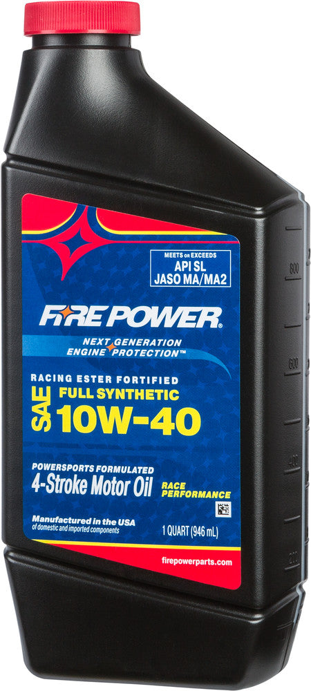 Fire Power 841-20231 196984 SYNTHETIC OIL W/ ESTER 4T 10W40 1QT 12/CASE