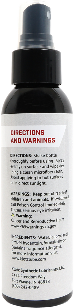Klotz Oil 842-0178 KS-324 QUICK DETAILER 4 OZ 20/CASE