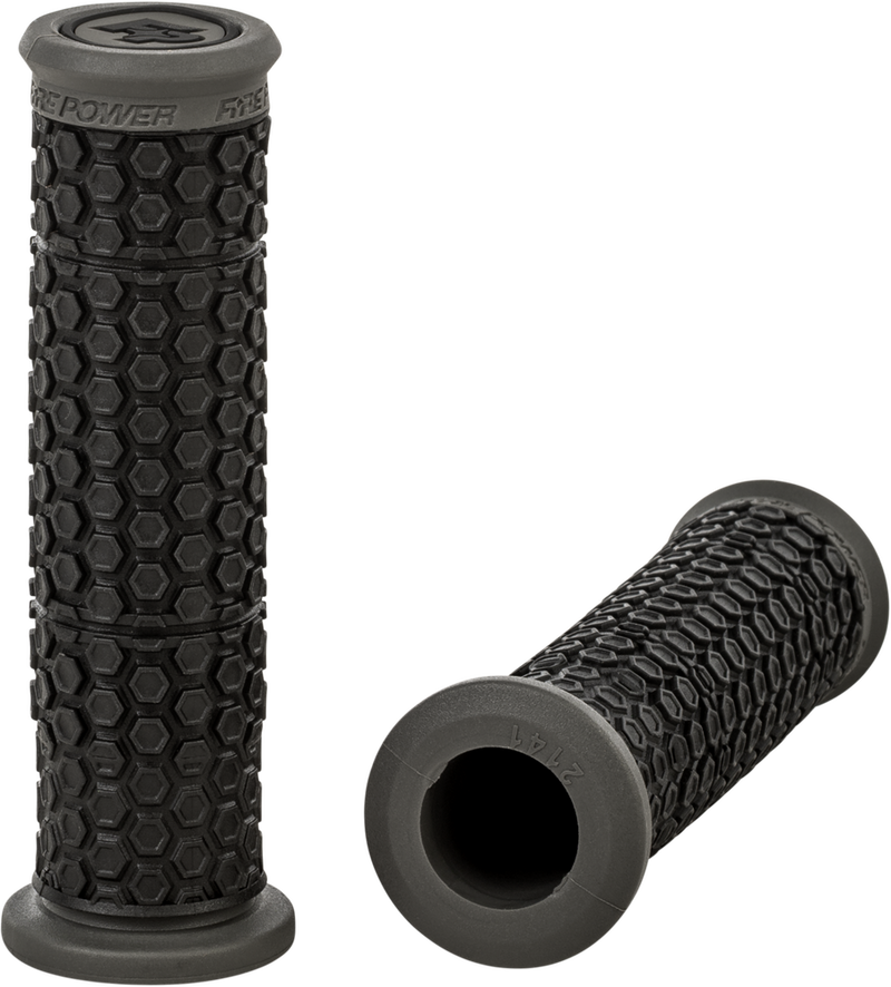 Fire Power 24-0129 24-0129 PILOT ATV STANDARD GRIPS BLACK/GRAY