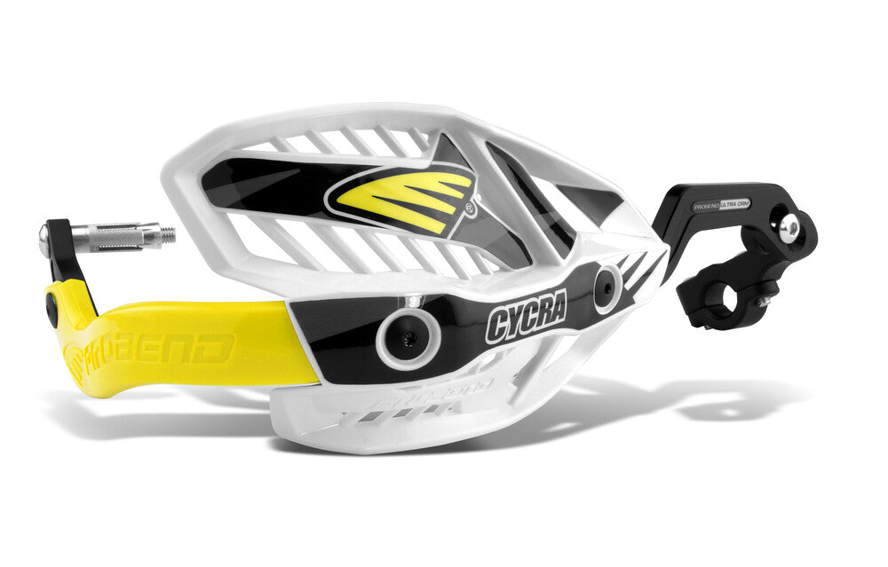 Cycra 714-1590 1CYC-7407-55X CRM WRAP AROUND HANDGUARDS 7/8" CLAMP - WHITE/YELLOW