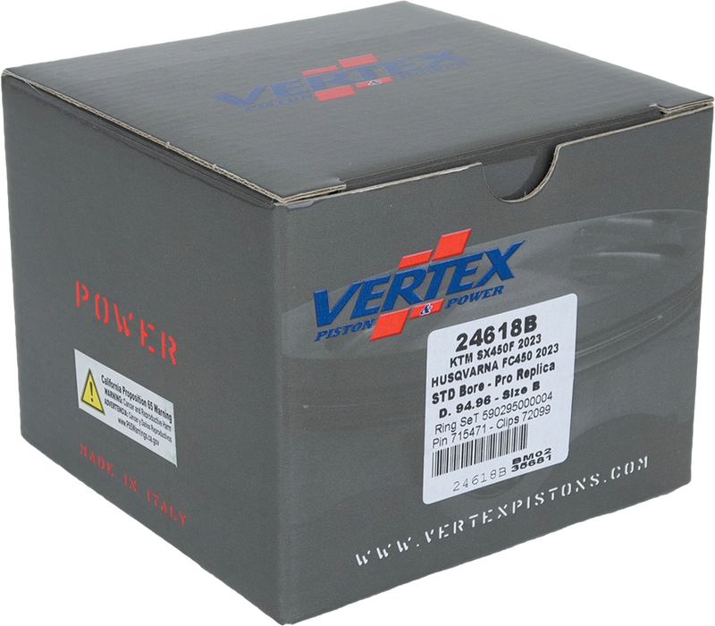 Vertex Forged Replica Piston Kit - 24618B For Husqvarna FC 450 2023 | KTM 450 / XC-F 450 2023-2024