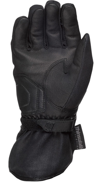 Highway 21 489-0096M #5884 489-0096~3 WOMEN'S BLACK ROSE GLOVES BLACK MD