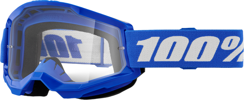 100% 610-5222 50027-00014 STRATA 2 GOGGLE BLUE CLEAR LENS