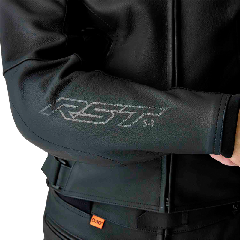 Rst 556-3605040 103605BLK-40 S1 D3O LEATHER JACKET BLACK SM