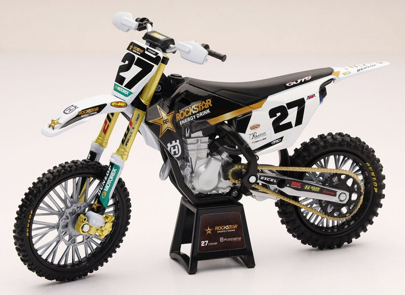 New Ray Toys 959-0168 58403 1:12 SCALE ROCKSTAR HUSQVARNA TEAM FC450 MALCOLM STEWART #27