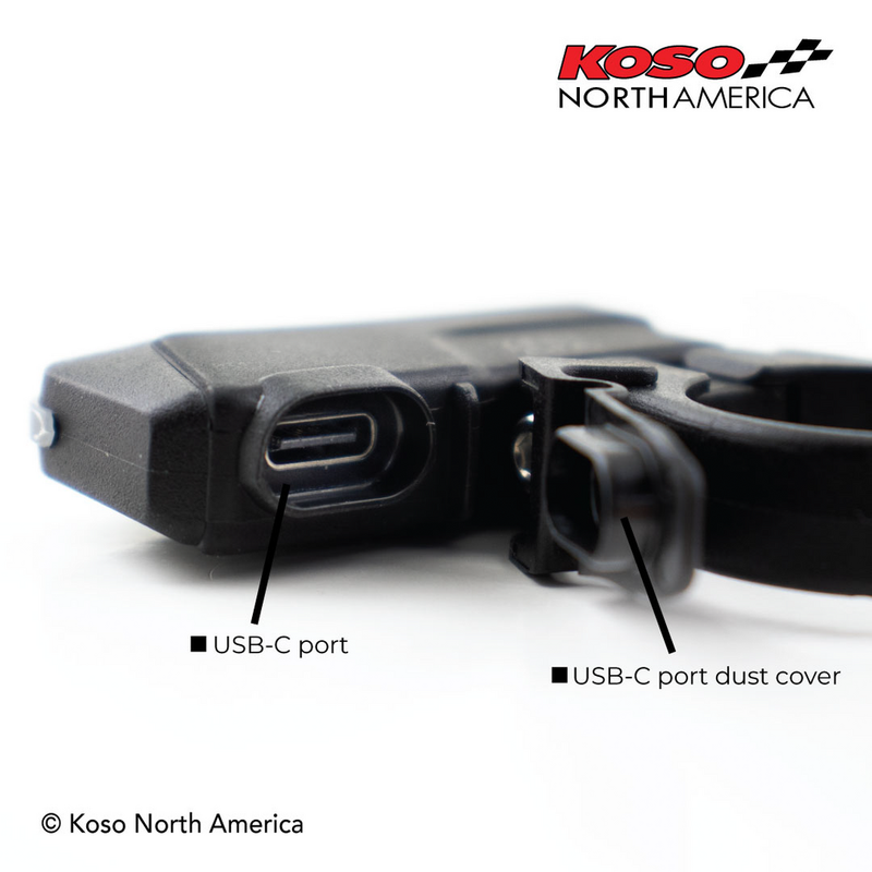 Koso North America 27-5941 KW011000 TYPE-C CHARGER ADAPTER HANDLEBAR