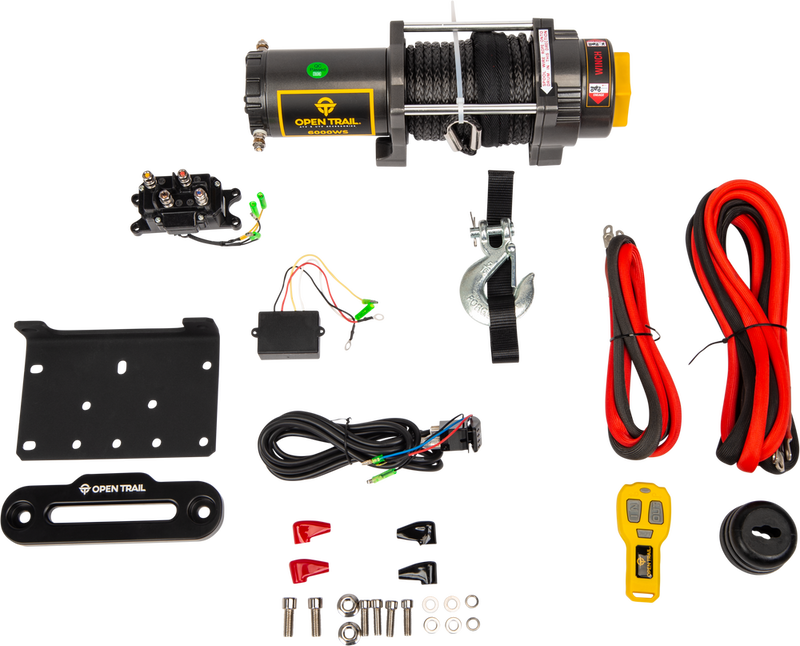 Open Trail 459-0133W 460-0134 6000LB WIDE WINCH SYNTHETIC ROPE