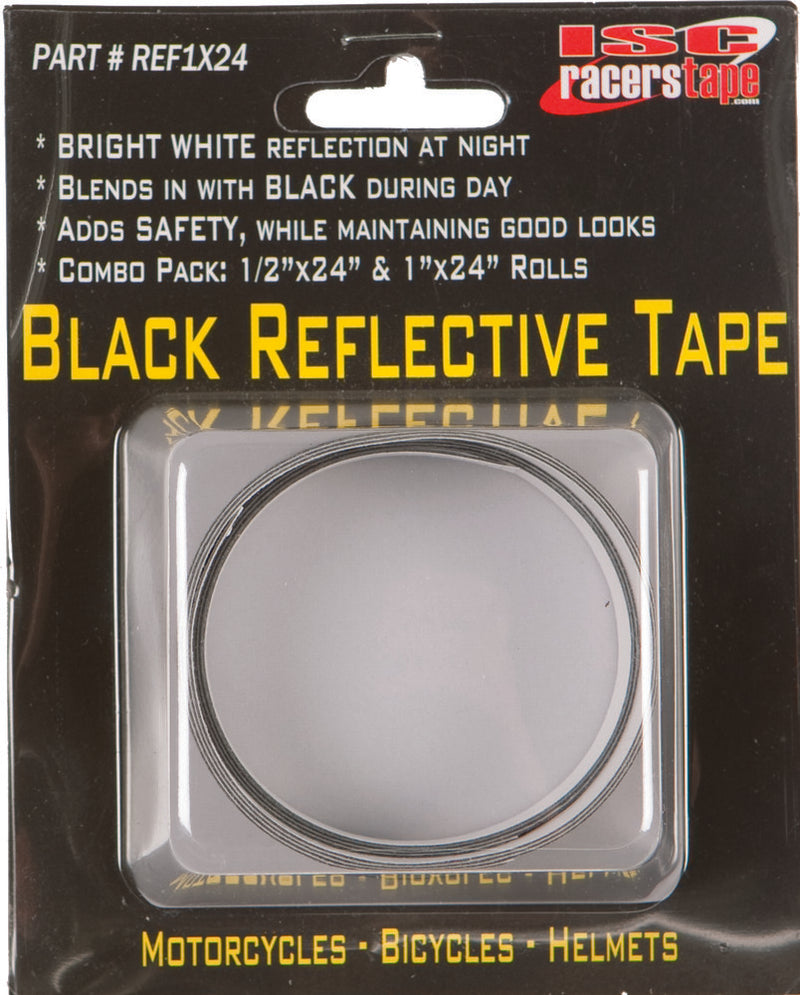Isc 10-2321 REF1X24 BLACK REFLECTIVE TAPE 1/2X24" & 1X24"