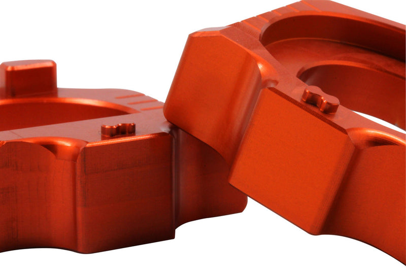 Works Axle Blocks Elite KTM HUS Orange - 17-263 KTM Dirt Bikes 2013-2022