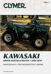 Clymer Repair Manual Kawasaki KLF220/250 - CM4653 Kawasaki 220 Bayou / Bayou / 250 Bayou 1988-2010