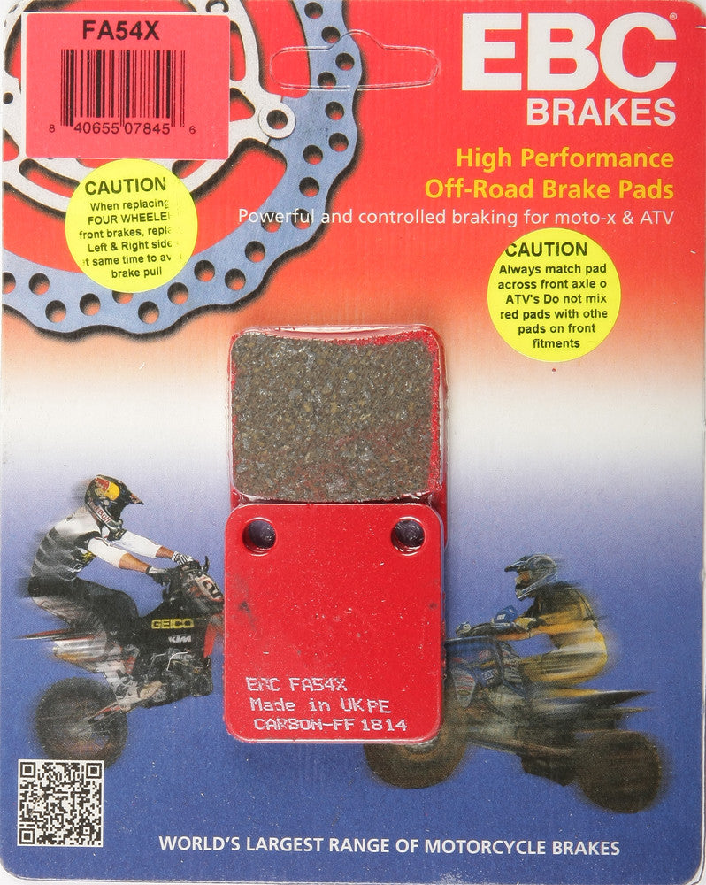 Ebc Brake Pads - FA54X For Honda 250 1981-1982 | Polaris Trail Boss 250 4x4 1987