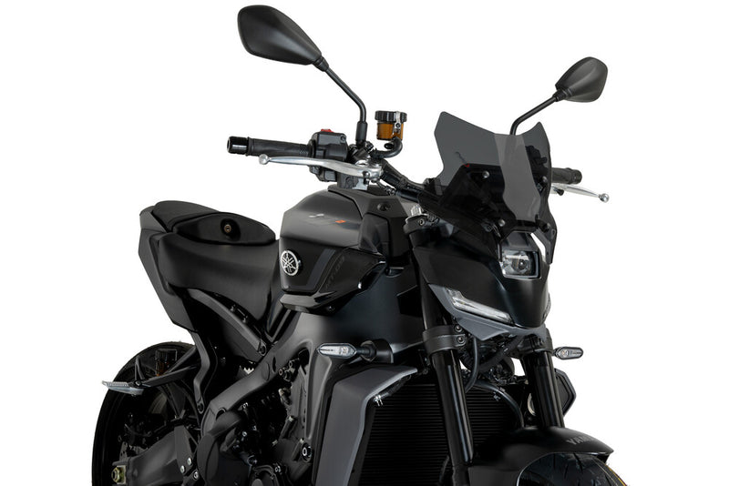 Puig Hi-tech Parts 561-22077D 22077F WINDSCREEN NAKED NEW GEN DARK SMOKE SPORT YAM