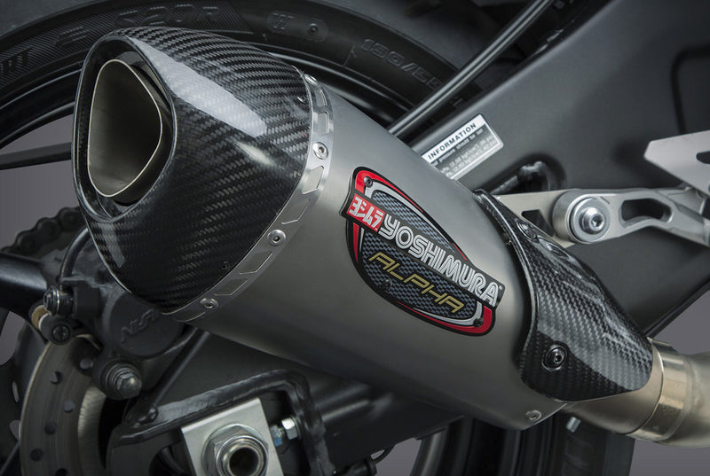 Yoshimura 960-1564 13100BP520 EXHAUST STREET ALPHA-T SLIP-ON SS-SS-CF WORKS