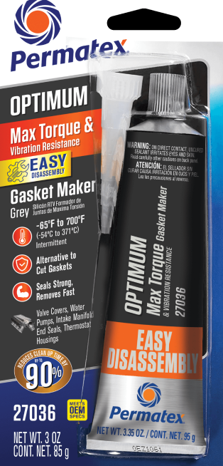Permatex 59-9220 27036 OPTIMUM GREY RTV SILICONE 3 OZ 12/CASE