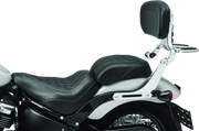 Kuryakyn 7080 Fixed Mounts Multi-purpose Driver & Passenger Backrest 18-Up Softail Black - User 1