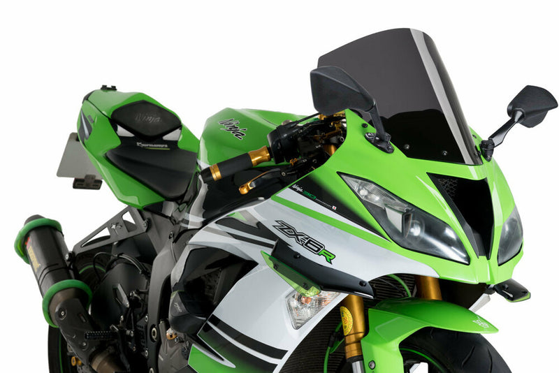 Puig Hi-Tech Parts Windscreen R-Racer Dark Smoke - 3629F Kawasaki Ninja 2013-2023
