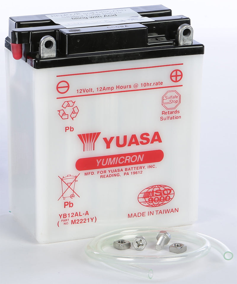 Yuasa Battery YB12AL-A Conventional - YUAM2221Y Aprilia Pegaso 650 / Scarabeo 200 2009-2011