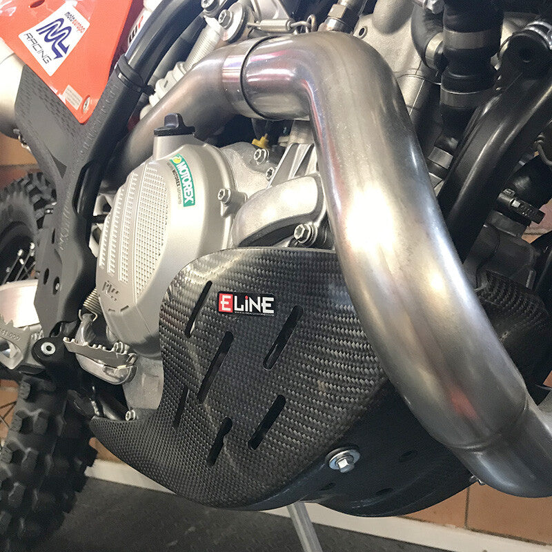 E-Line Accessories Carbon Fiber Skid Plates HUS - MSP50020 For Husqvarna FE 501 / FE501S 2020-2023 | KTM EXC-F 500 / XCF 500 2020-2023