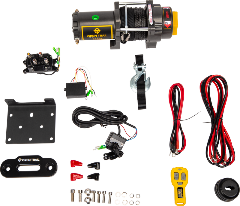 Open Trail 459-0130 460-0130 3500LB WINCH SYNTHETIC ROPE