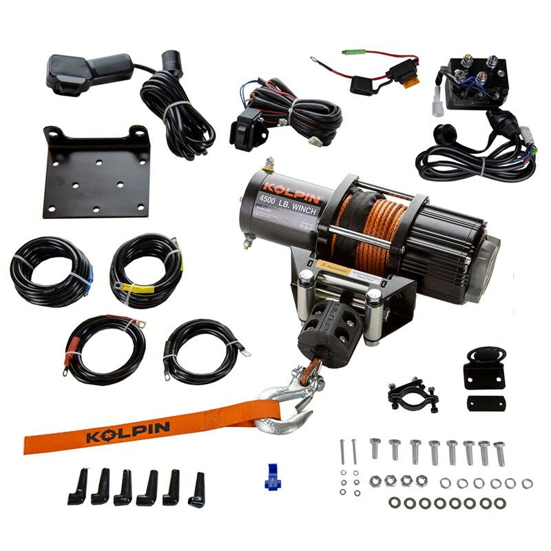 Kolpin Quick Mount Winch 4500 Synthetic - 26-1050 Honda Talon 2019-2021
