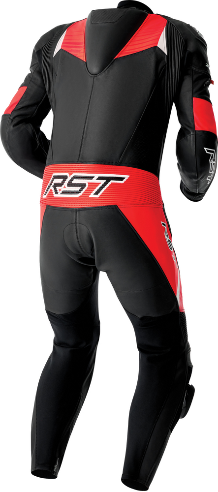 Rst 556-3634250 103634F.RED-50 TRACTECH EVO D3O SUIT BLK/FLO RED LEATHER 3X