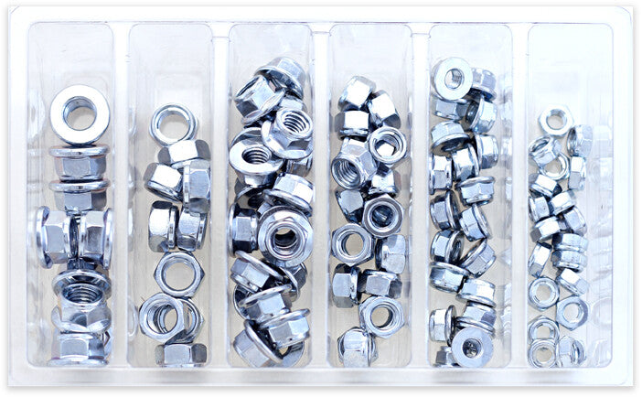 Bolt 021-20000 SV-FUJINUT HEX FUJI-LOCK NUT ASSORTMENT 100 PIECE KIT