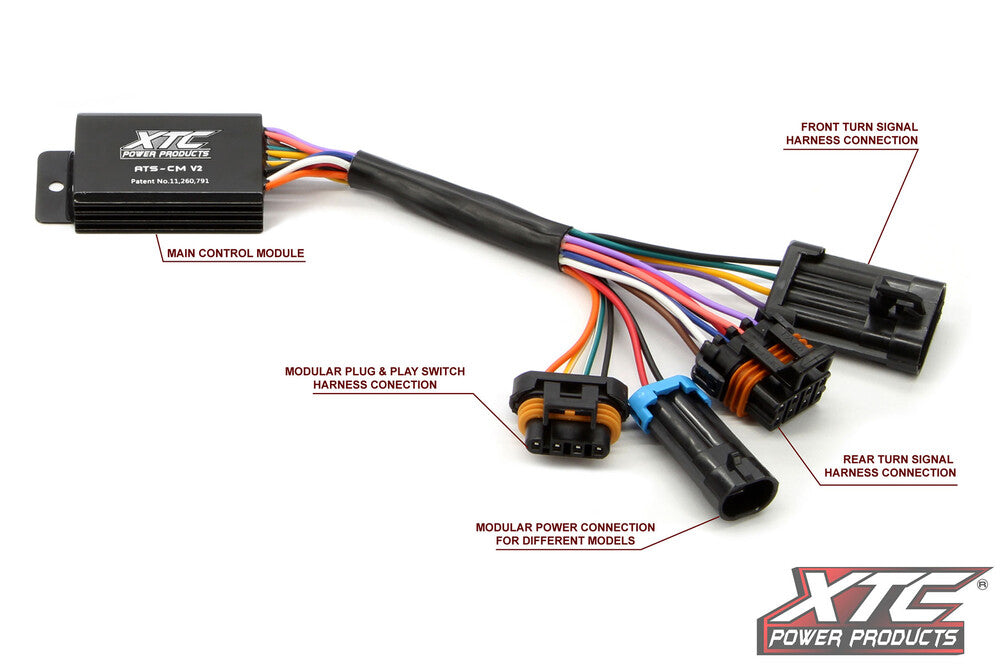 Xtc Power Products 630-1423 ATS-UNI-I-DRL AUTO TURN SIGNAL KIT W/ HORN AND FRONT DRL LIGHTS CAN