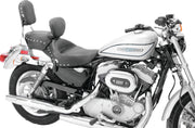 Mustang Motorcycle 79439 Mustang 04-21 Harley Sportster 3.3 Wide Stud Touring Solo Seat W/driver Backrest - Black - User 1