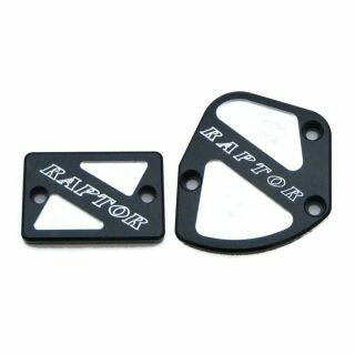 Modquad Throttle & Brake Cover SET Black Logo Raptor - TSET1-RBLK-07 Yamaha ATVs 2007-2008