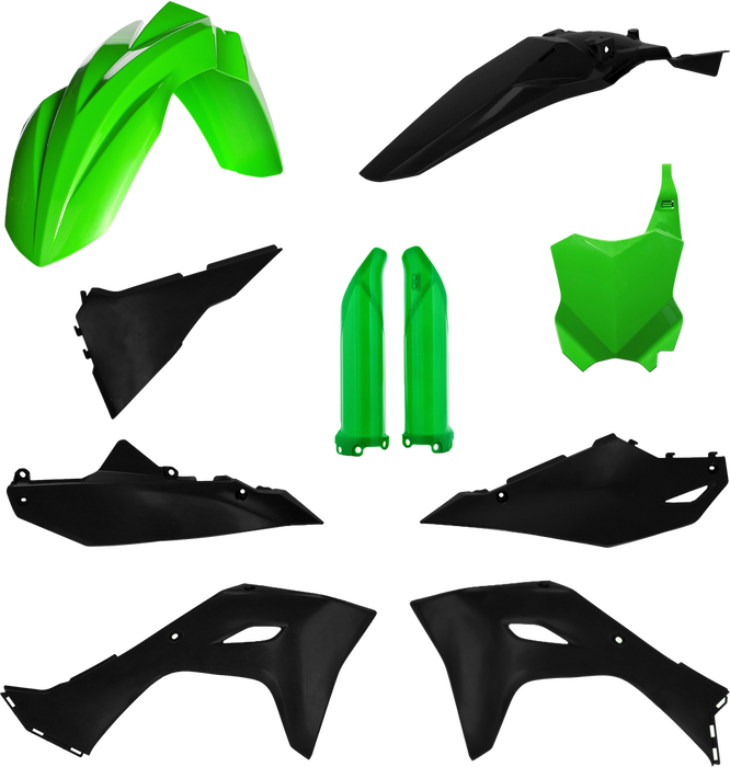 Acerbis 29835-71089 2983571089 FULL PLASTIC KIT KAW GREEN/BLACK