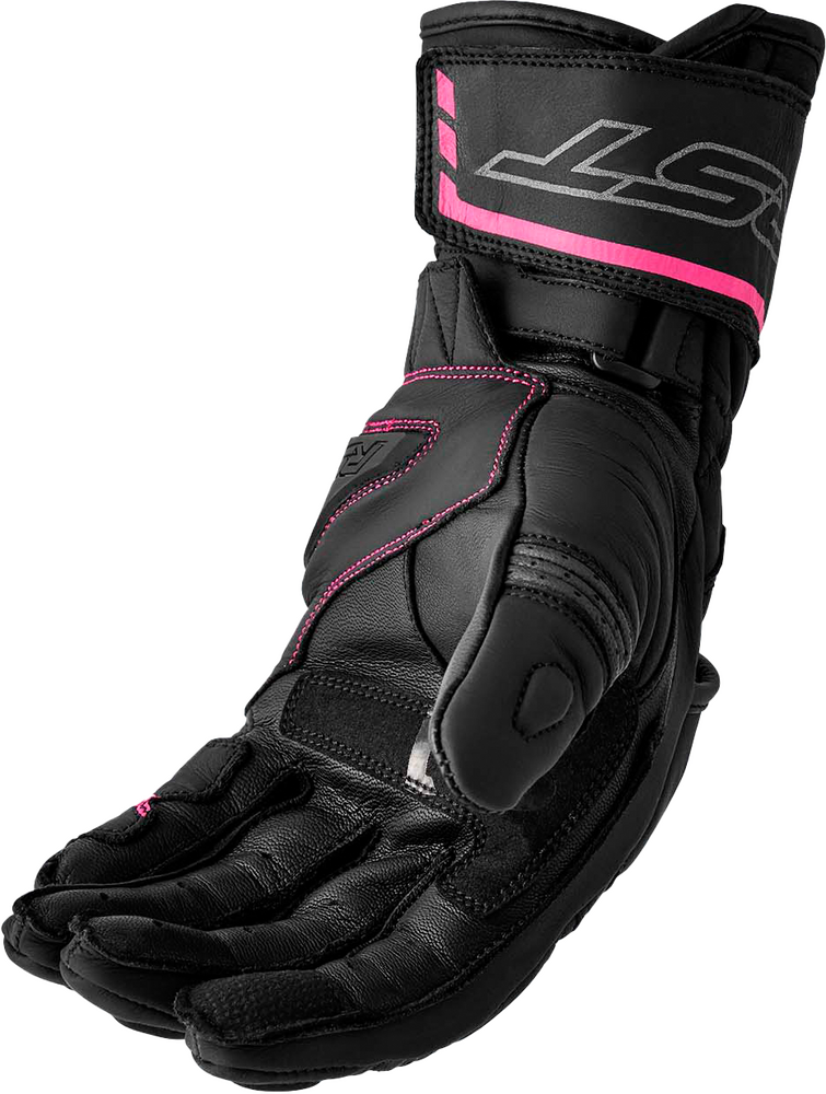 Rst 556-3653109 103653PNK-09 WOMENS S1 GLOVE BLACK/PINK LEATHER XL